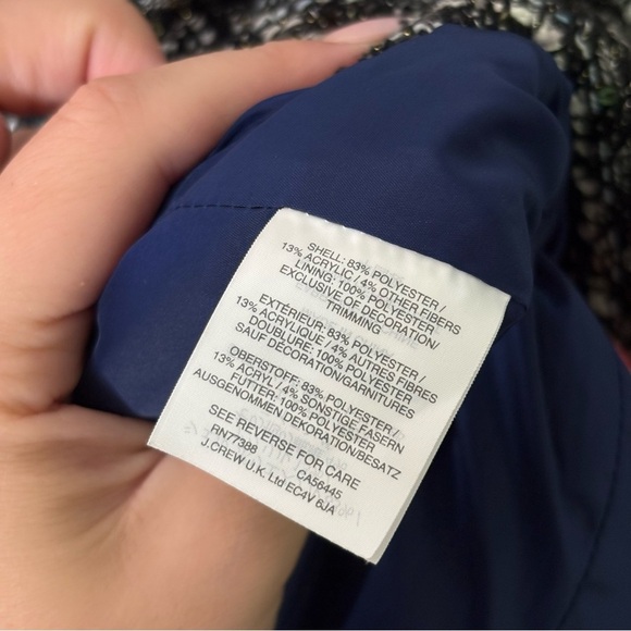 J. Crew Lady Day Sequin Tweed Bell Sleeve Jacket Blazer - Picture 7 of 7